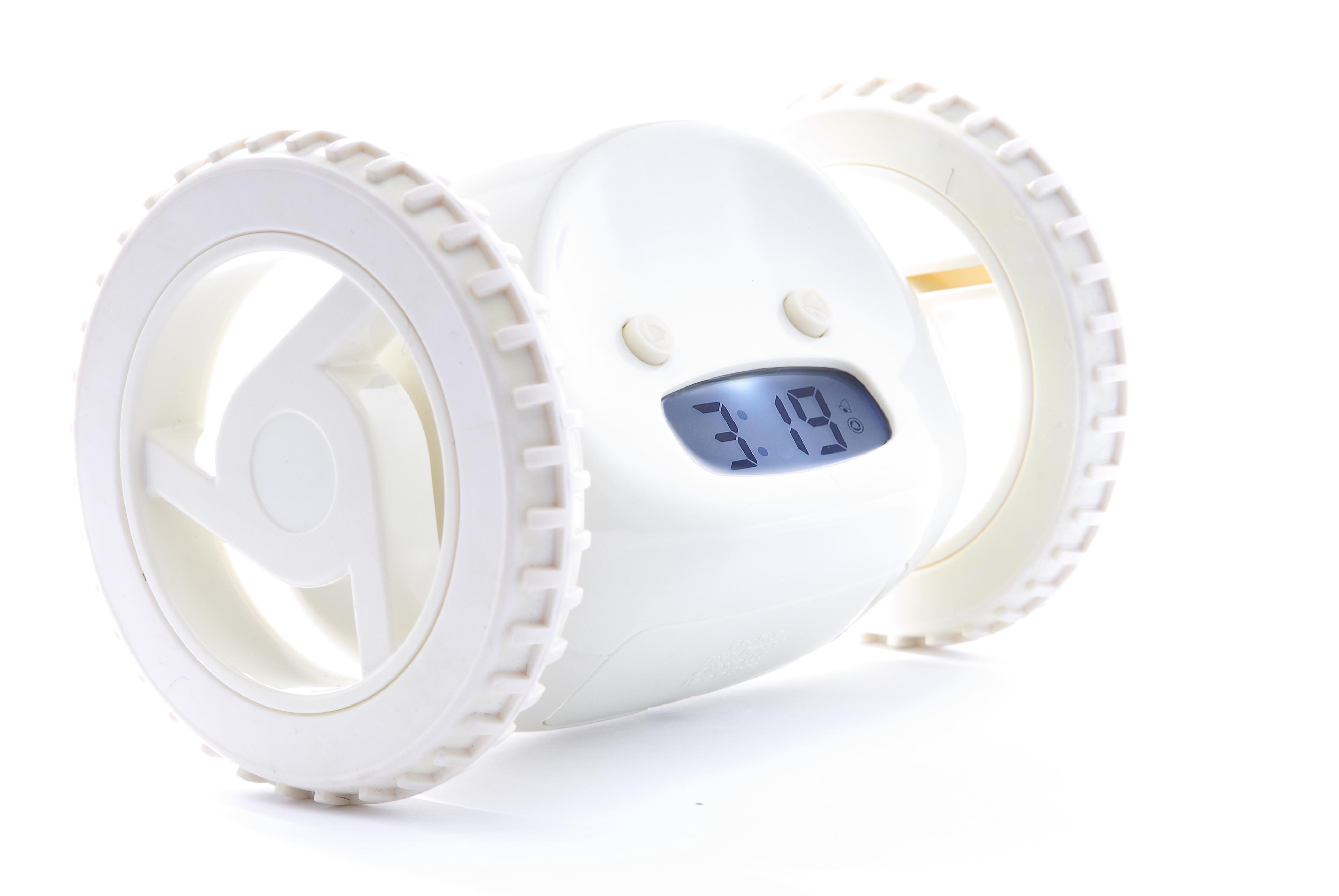 Der Clocky Wecker im menschlichen Geschenkefinder zu Weihnachten Clocky Wecker